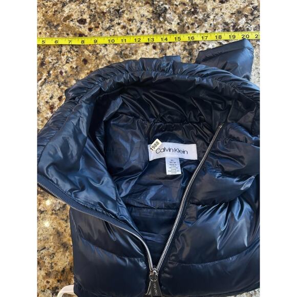 Kelvin Klein Women's Puffer Vest Blue, Size Medium - Picture 7 of 7